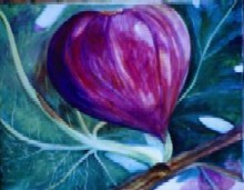 Higos rellenos de roquefort y miel perfumada con menta fresca