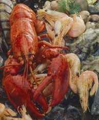 Ensalada de langosta (a la naranja)